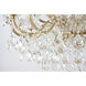 Canada LED 42 inch Satin Brass Chandelier Ceiling Light